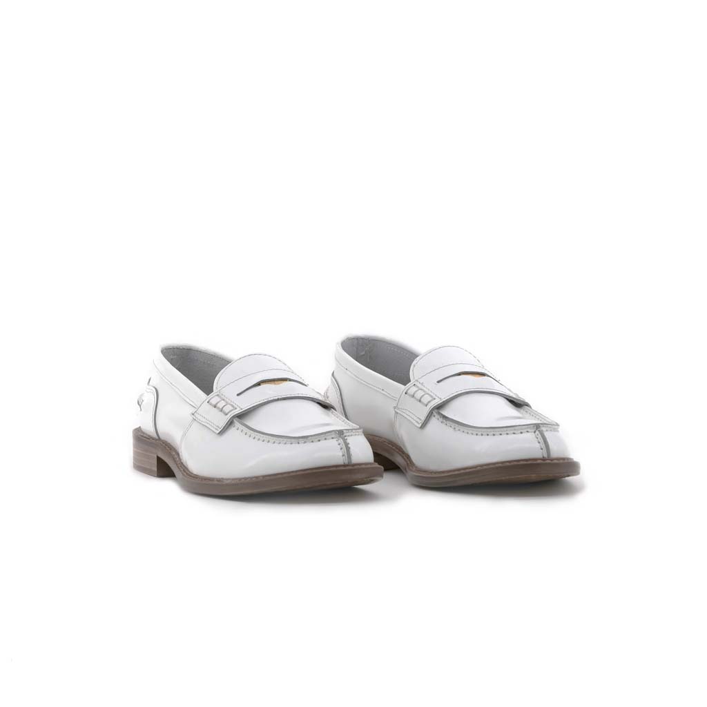 Club Style Mocassino Con Moneta Bianco